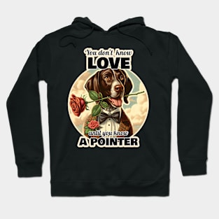 German Shorthaired Pointer Valentine's day Hoodie